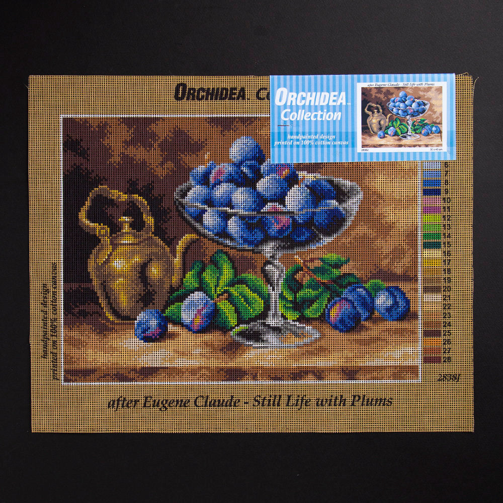 ORCHİDEA 30 x 40 cm Erikler Baskılı Goblen 2838J